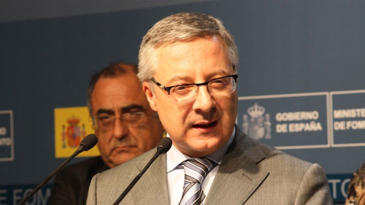 José Blanco ahir a Girona © M. Estarriola