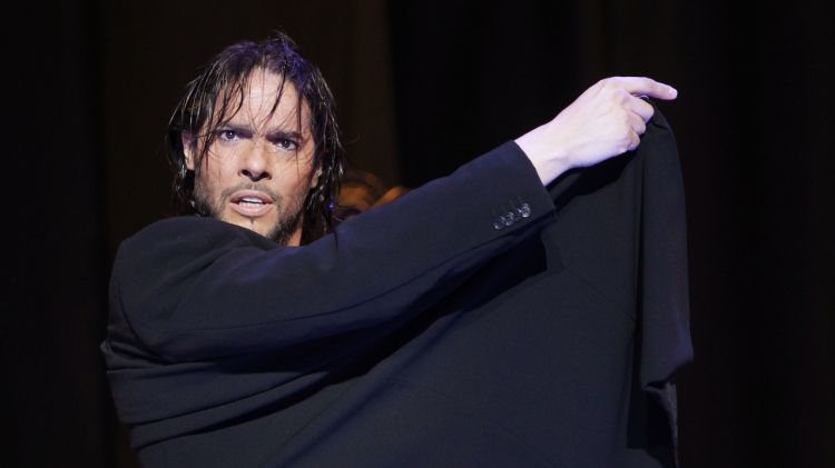 Cortés durant la seva actuació al Festival de Cap Roig amb l'espectacle 'Calé'