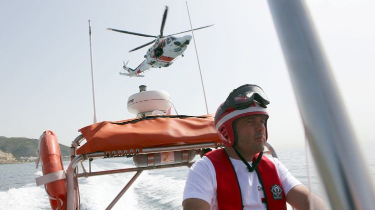 Simulacre de rescat per part de Salvament Marítim © ACN