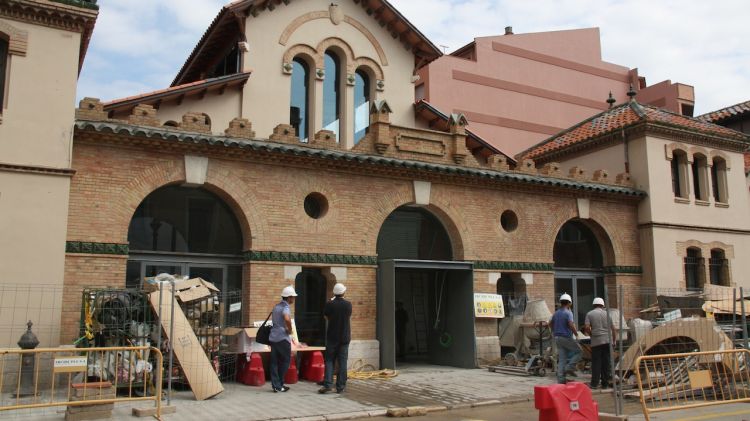 La façana de l'antic escorxador de Figueres © ACN