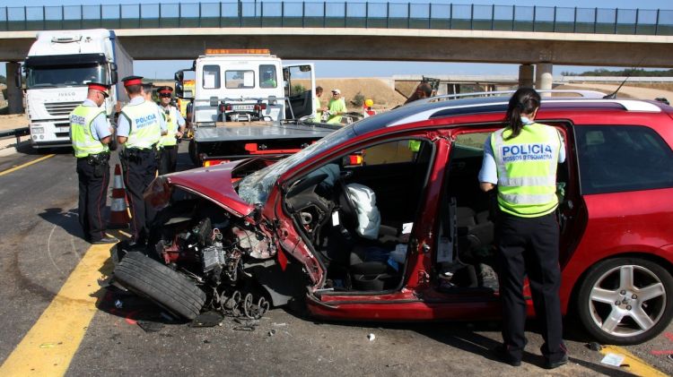 L'accident ha tingut lloc a l'eix transversal a l'alçada de Vilobí d'Onyar © ACN