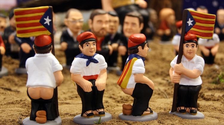 El caganer independentista amb estelada © ACN