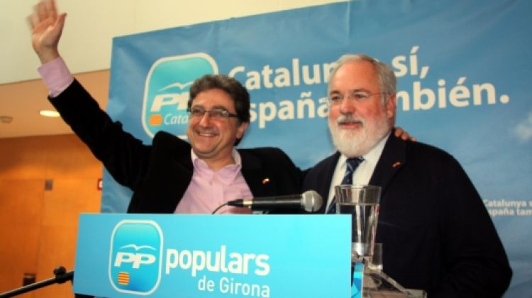 El candidat del PP a Girona, Enric Millo, al costat del ministre Miguel Arias Cañete © ACN