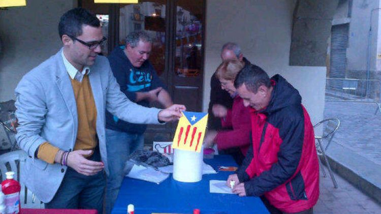 Roger Torrent a la fira de Sant Martí d'Amer © Sergi Torrentà