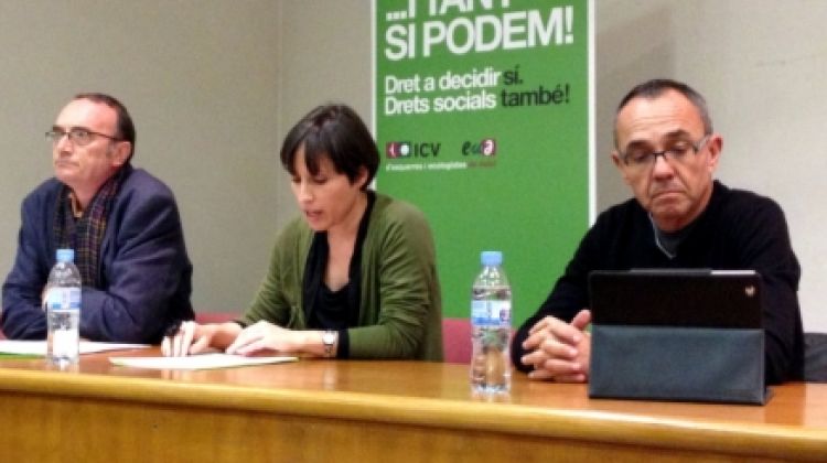Vidal i Coscubiela en la reunió amb els sindicats © ACN