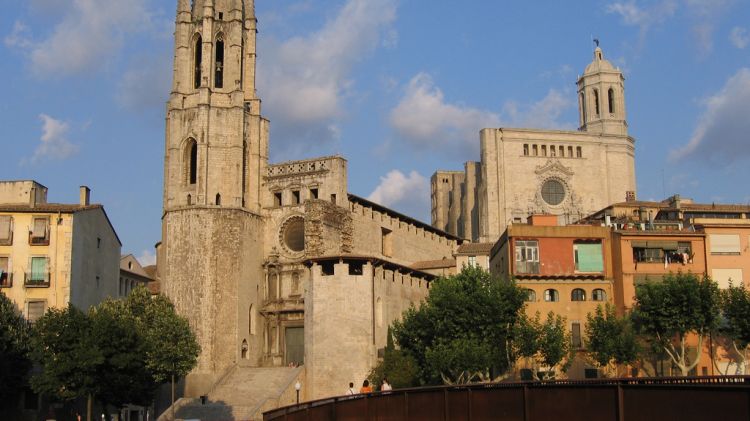 Església de Sant Feliu amb la Catedral de Girona en segon terme © Anna Champel