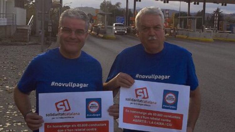 Toni Strubell i Andreu Garriga han fet un #novullpagar © ACN