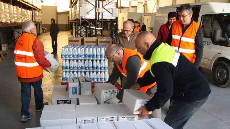 El Banc dels Aliments de Girona ja ha repartit aquest any 1.158 tones de menjar © ACN