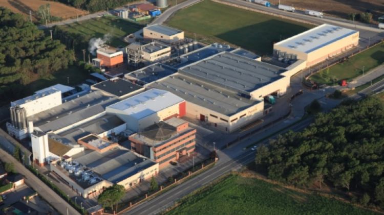 Imatge que el Grup Puratos té a la fàbrica de Sils, recentment ampliada