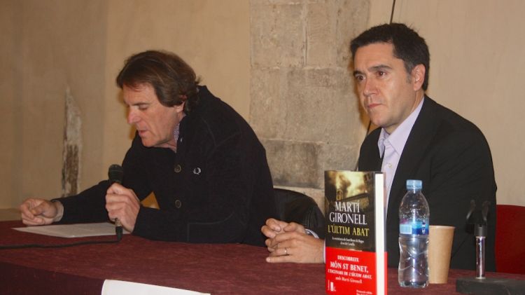 Jaume Roura (esquerra) amb Martí Gironell a la presentació © M. Estarriola