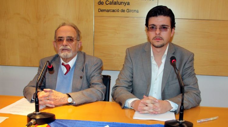 Els presidents d'Unió de la Gent Gran, Pere Soler, i el dels Joves, Àlex Serrahima © ACN