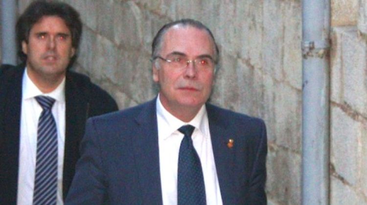 El fins ara president de la Diputació de Girona, Jaume Torramadé, camí de la reunió de la junta de govern © ACN