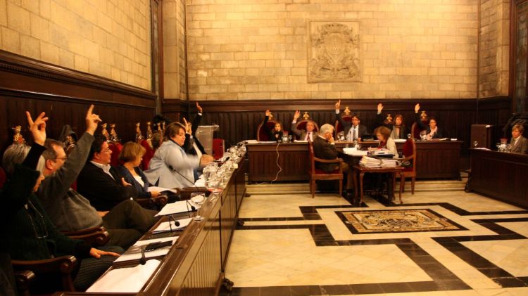 Moment de la votació de la moció © ACN