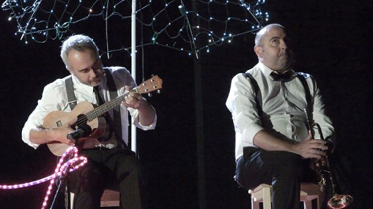 Rafel Faixedas (esquerra) i Carles Xuriguera a l'espectacle LIVE (arxiu)