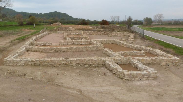 Vista actual de l’hàbitat visigot després de la seva restauració