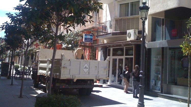 Suposada obra il·legal al carrer Major © PSC