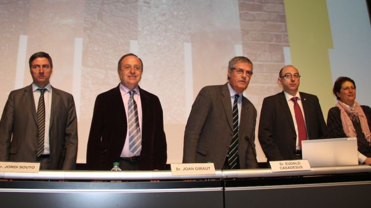 Un moment de la presentació de les línies mestres del PUOSC 2013-2016 © ACN