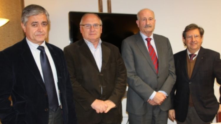 D'esquerra a dreta: Iñaki Frade, Ernest Plana, Domènec Espadalé i Joan Puig © ACN