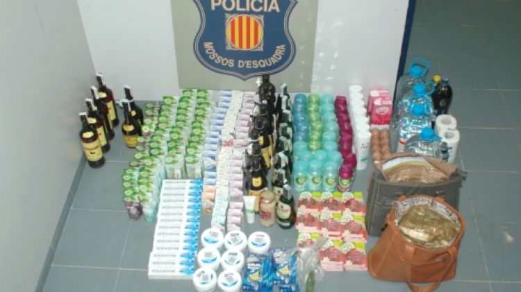 Diversos productes robats en supermercats del Baix Empordà