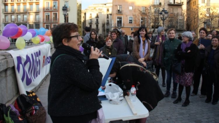 Una cinquantena de persones han participat en la concentració pacífica © ACN