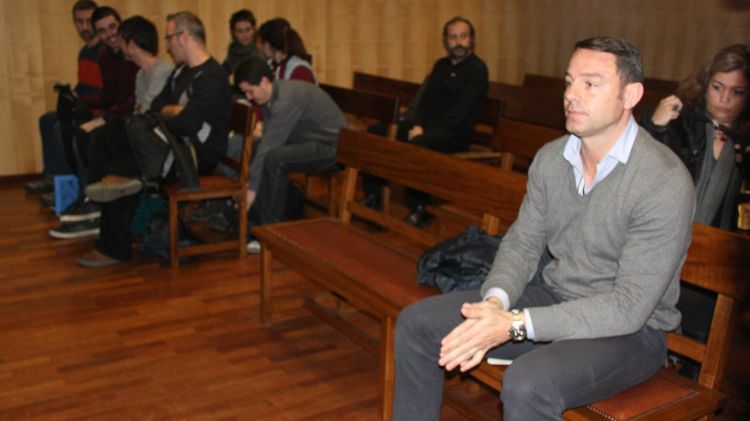 El comandament dels mossos durant el judici al Jutjat d'instrucció 2 de Girona © ACN
