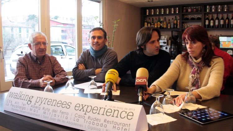 La presentació del projecte 'Walking Pyrenees' s'ha dut a terme a un dels hotels participants, La Trobada © ACN