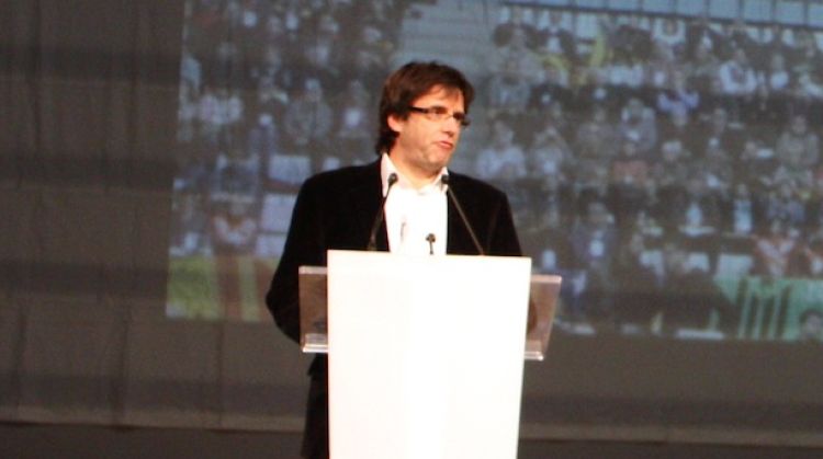 L'alcalde de Girona, Carles Puigdemont, ha obert l'assemblea general de l'ANC © ACN