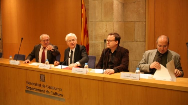 Acte de presentació del concert a L'Auditori de commemoració dels 125 anys de La Principal de la Bisbal © ACN