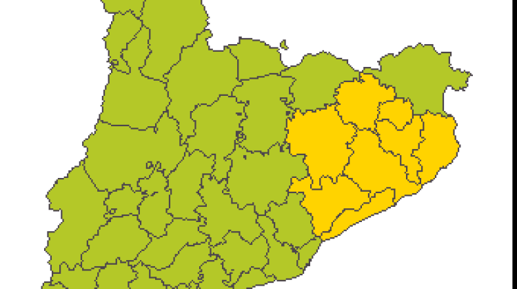 Totes les comarques excepte l'Alt Empordà i el Ripollès es troben en alerta