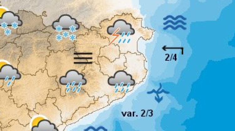 Previsió per avui © Meteocat