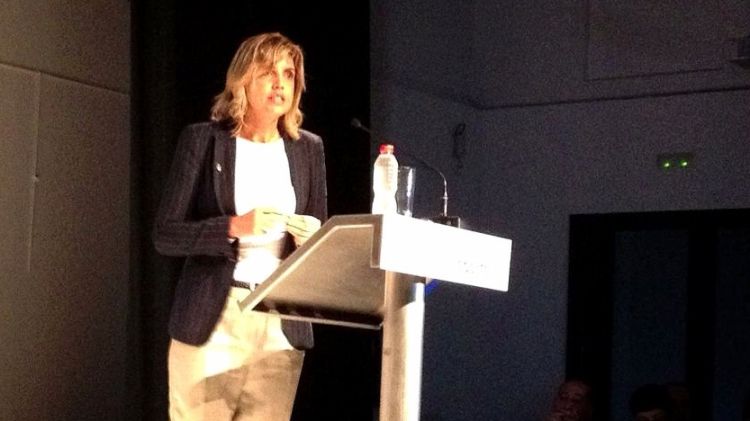 Marta Felip en un moment de la conferència © Mar Casas/Instagram