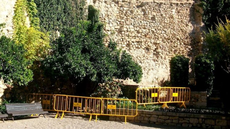 La muralla a la zona del Jardí de l’Àngel serà reparada