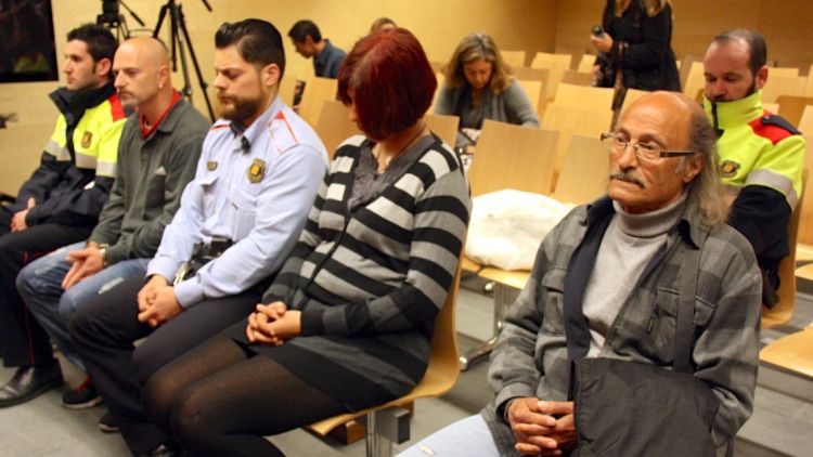 Els acusats, a judici aquest matí a l'Audiència de Girona © ACN