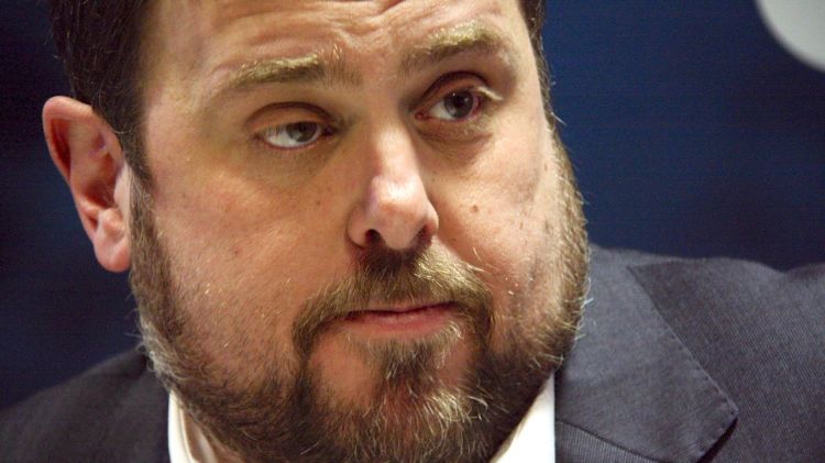 Primer pla del president d'ERC, Oriol Junqueras, en una imatge d'arxiu © ACN