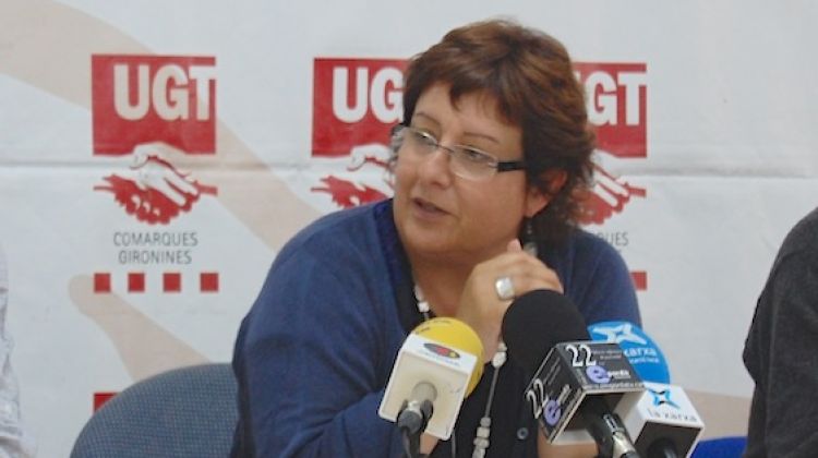 L'actual secretària general d'UGT a comarques gironines, Dolors Bassa