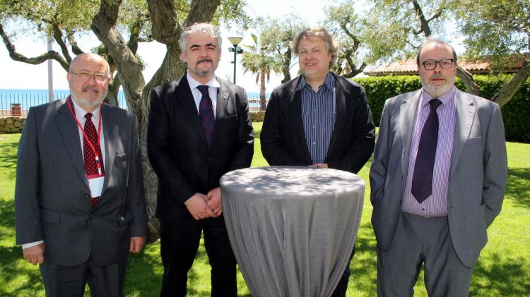 D'esquerra a dreta: Alfons Udina, Josep Martí, Lluís Gendrau i Francesc Fàbregas © ACN