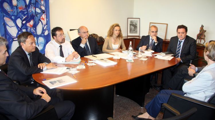 La Sala de Govern del TSJC s'ha reunit aquest dimarts al nou Palau de Justícia de Girona © ACN
