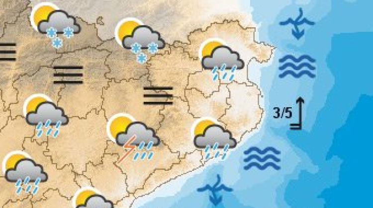 Previsió per demà divendres © Meteocat.com