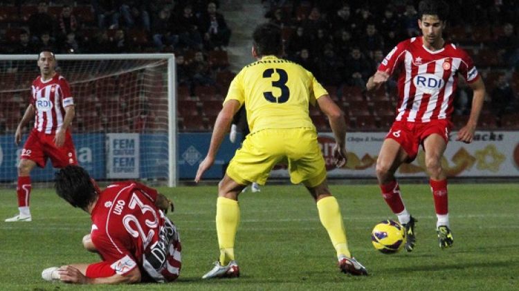 Els jugadors del Girona s'han vist superats pel Vila-real © Cristina Guixeras/LaJornada.cat