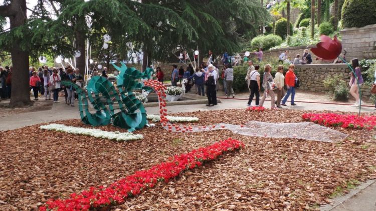 Una de les nombroses mostres del Temps de Flors © Xavier Tomàs Pavón