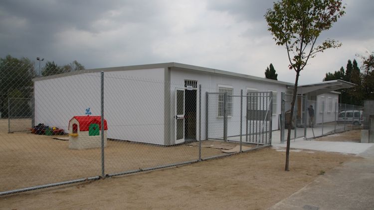 Barracons de l'escola Gegant del Rec de Salt © ACN