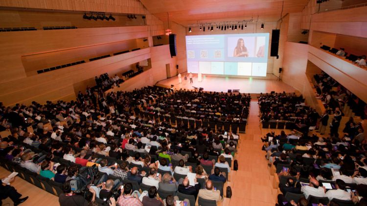L'Auditori de Girona durant un acte (arxiu)