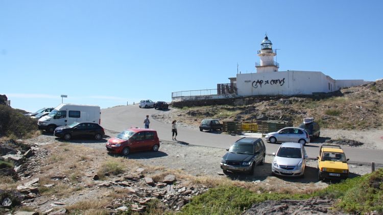 Aparcament de la Punta del Far al Cap de Creus (arxiu)