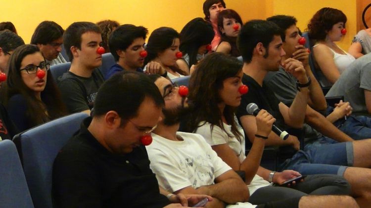 Els membres del Consell d'Estudiants durant el Claustre d'avui