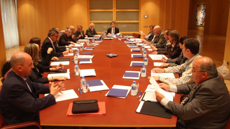 Un moment de la celebració del Consell d'Administració de Caixa Girona d'aquesta tarda © ACN