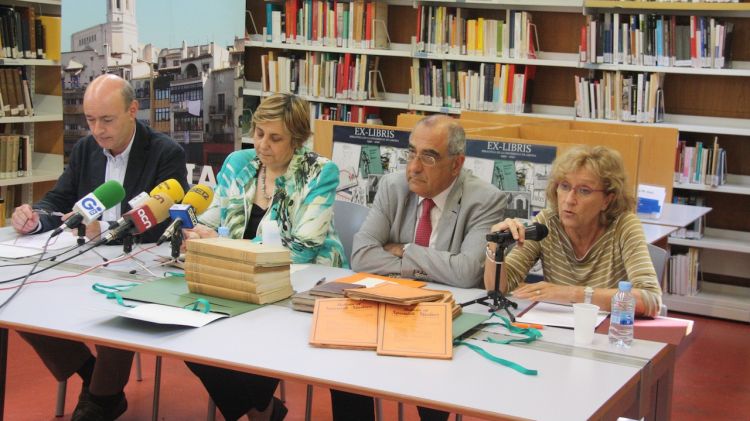 Joaquim Nadal en companyia de Xavier Torres, Anna Maria Geli i Maria Antònia Boix © ACN