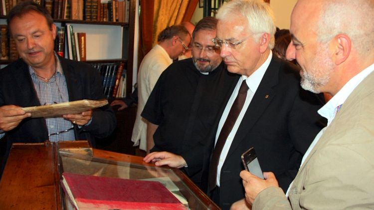 El conseller de Cultura, Ferran Mascarell, aquest matí a Castelló d'Empúries © ACN