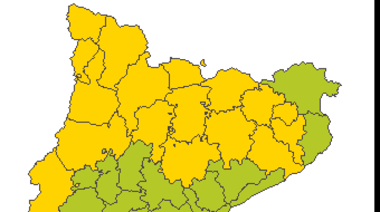 Alerta per tempestes aquesta tarda segons el Meteocat