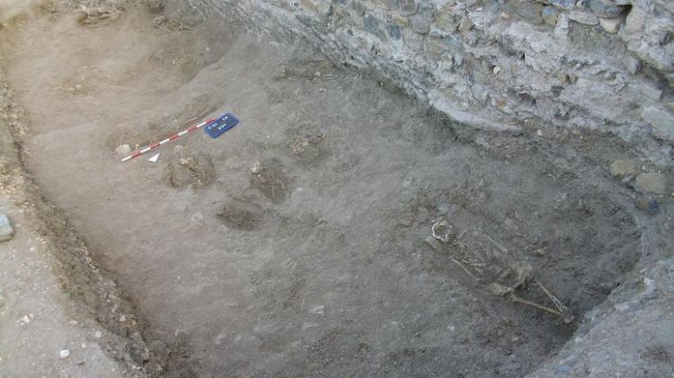 Part de la necròpolis infantil de l'alta edat mitjana