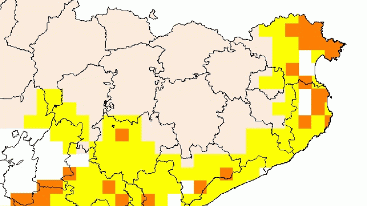 Mapa de risc d'incendis forestals d'avui
